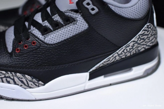 1st Kicks Cement 3 Air 854262-001 Black Jordan 0701